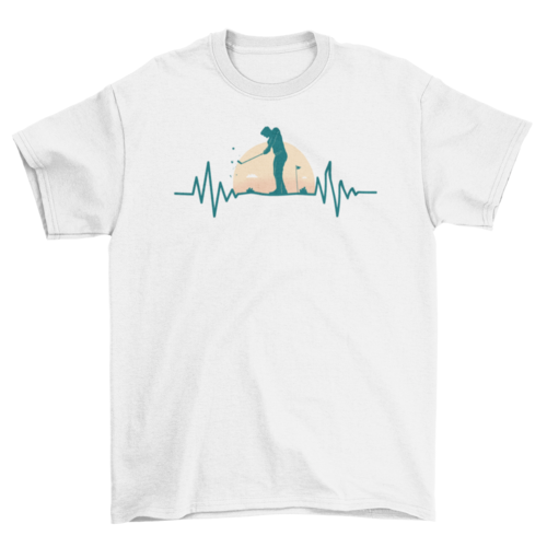 Golf Heartbeat T-shirt